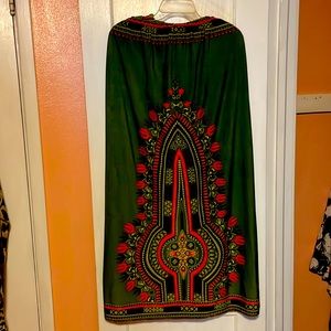 Green and Orange dress